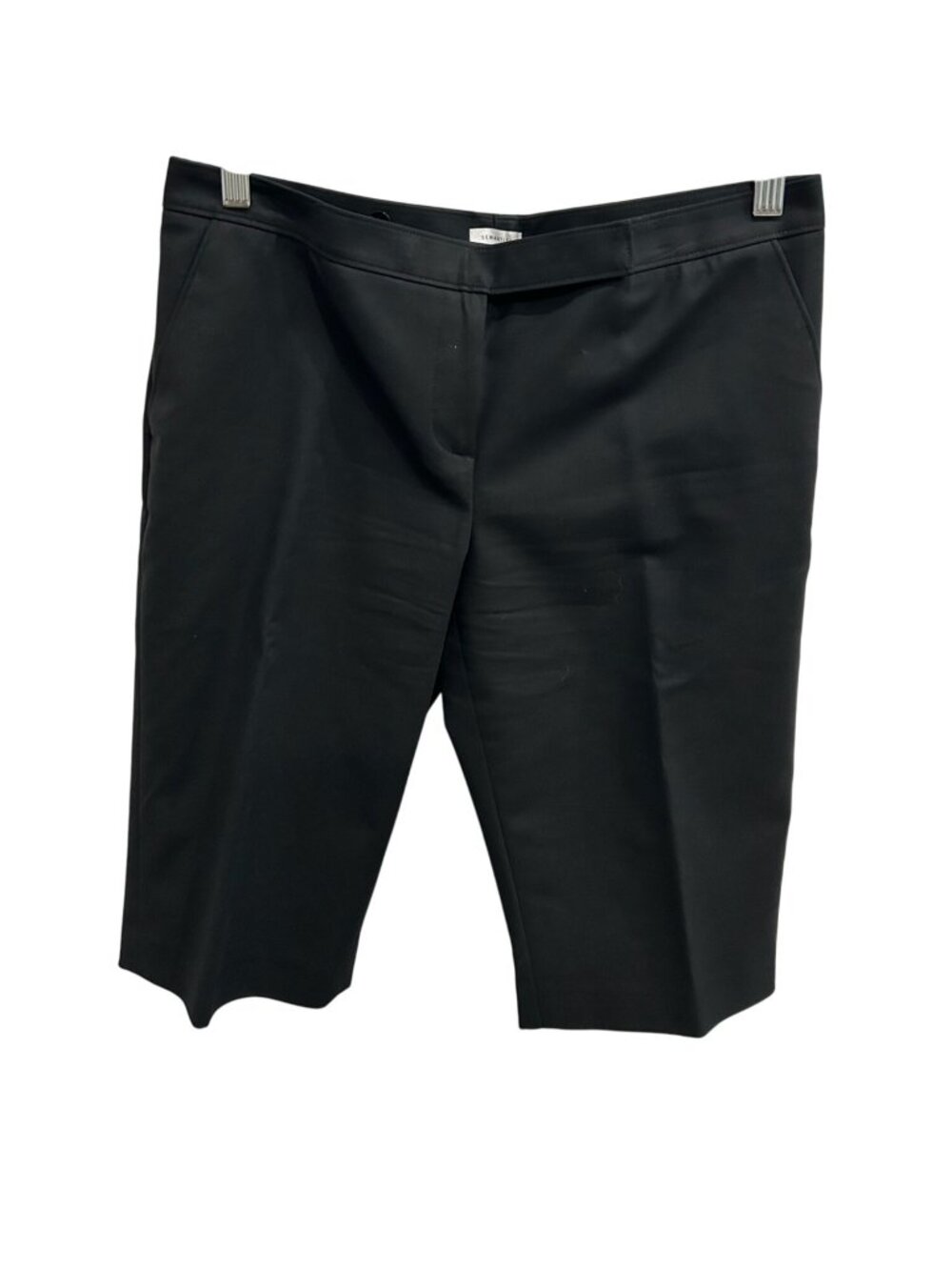 Semantiks Black Cotton Blend Womens Dress Shorts Size 8